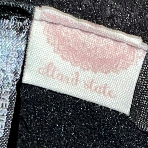 Altar'd State Black Floppy Boho Hat Oversized Wide Brimmed w Brown Cord Detail - Picture 6 of 14